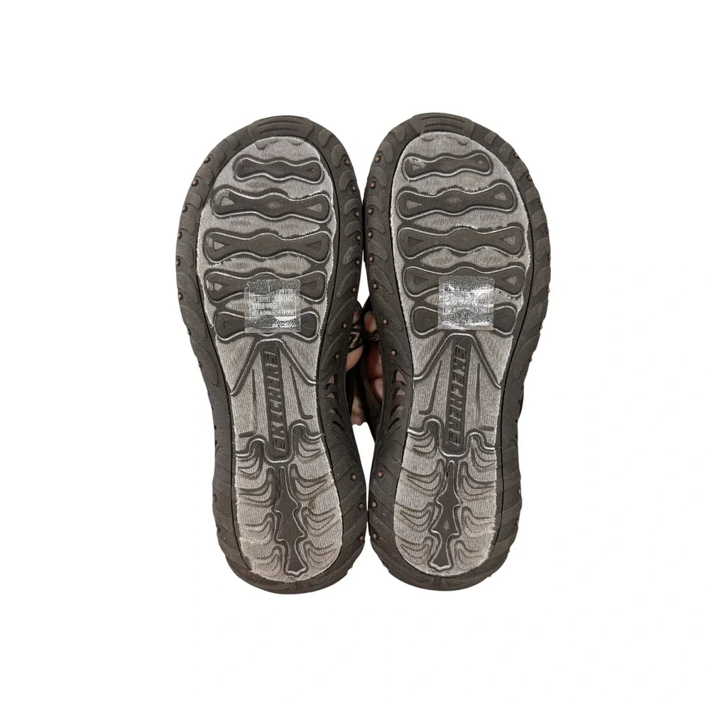 Skechers Reggae-Tireless Summer Toe Loop Thong Sandal Brown Women's 7